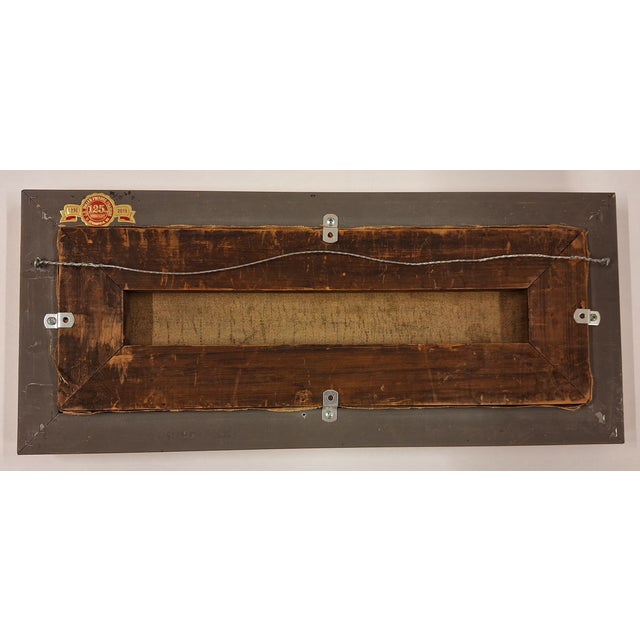 Mid 19th Century Charles Peck 1827-1900 Oil Painting Depicting Wagon Train For Sale In Boston - Image 6 of 7