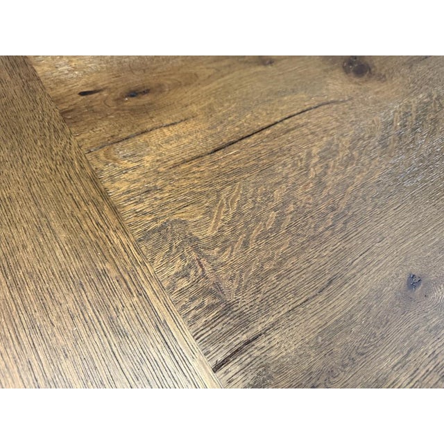 Restoration Hardware Davos Oak Rectangular Coffee Table For Sale - Image 11 of 12