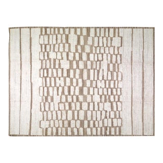 Moroccan Azilal Hand Knotted Wool Rug,10'3"X13'10" For Sale