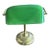 Vintage Green Glass Shade Bankers Desk Lamp For Sale