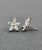 2.89 Ct Flower-Shaped Marquise Diamond Studs, A Pair For Sale - Image 4 of 8