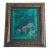 1980s Abstract Florals in Green Grass by Elia in Silver Frame For Sale