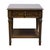 Mediterranean Drexel Furniture Bookmatched Walnut Italian Mediterranean Style 20" Accent End Table For Sale - Image 3 of 12
