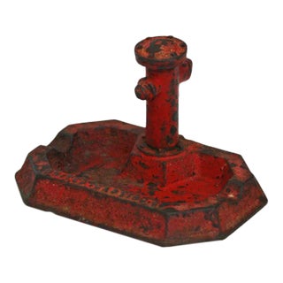 Vintage Cast Iron Fire Hydrant Ashtray For Sale