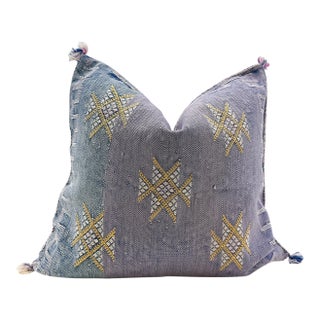 Moroccan Sabra Cactus Silk Pillow Cover For Sale