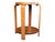 Art Deco 1930s French Art Deco Walnut Side Table With Sculptural Architectural Base- Fully Restored, Open Shelf For Sale - Image 3 of 15