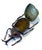 Japanese Articulate Bronze Beetle Jizai Okimono Attributed to Myochin Linage For Sale - Image 13 of 17