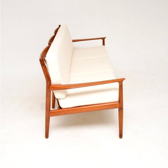 Danish Teak Sofa attributed to Svend Age Eriksen for Glostrup, 1960s For Sale - Image 4 of 12