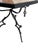 Metal Mid-Century English Gothic Style Iron Side Table With Hexagonal Marble Inlay Top For Sale - Image 7 of 11