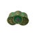 Asian Oriental Bright Green Flower Bird Graphic Circles Shape Container Box For Sale - Image 3 of 9
