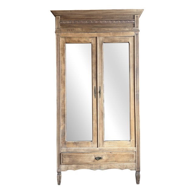 Antique Louis XVI Style Wardrobe, 1890s For Sale