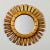 Wood Mid Century Medium Size Giltwood Sunburst Mirror For Sale - Image 7 of 7