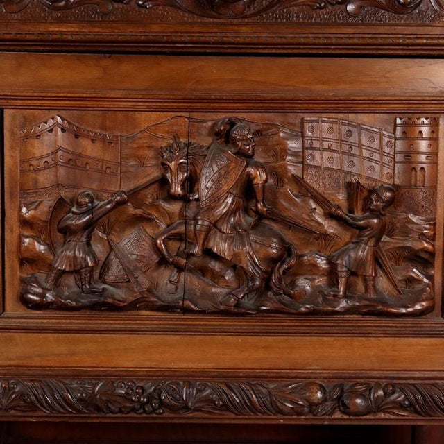 20th Century Neo-Baroque Cupboard in Walnut For Sale - Image 13 of 16