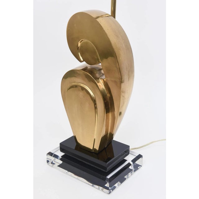 This great vintage Art Deco style table or Modigliani style desk or console lamp is a female figure coiled up and...
