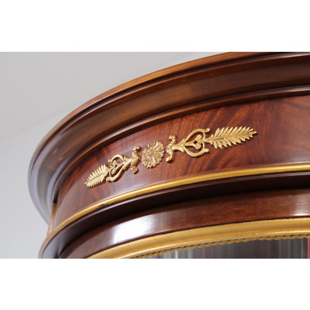 Mobili Colombo Mahogany Neoclassical Vitrine Display Cabinet For Sale - Image 13 of 18