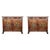 Late 19th Century Pair of Spanish Carved Walnut Tuscan Two Drawers Credenza or Buffet with Marquetry For Sale - Image 15 of 18