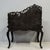 Heavily Carved Antique Japanese Black Lacquer Desk & Chair For Sale In Denver - Image 6 of 10