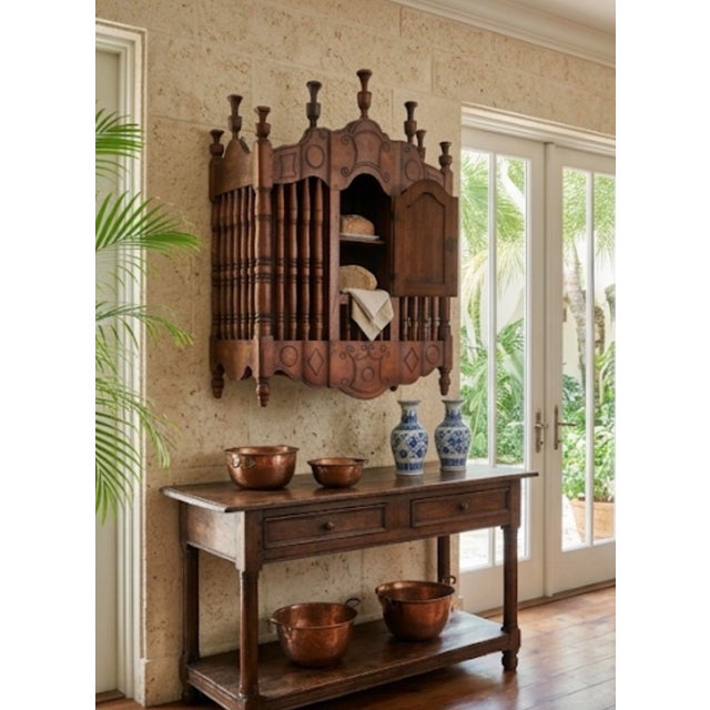 18th-Century French Provencal Walnut Panetière (Bread Box) For Sale In West Palm - Image 6 of 12