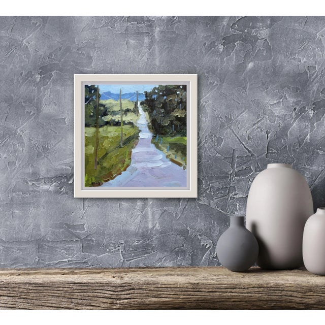 Textile Contemporary Impressionist Landscape Painting For Sale - Image 7 of 12