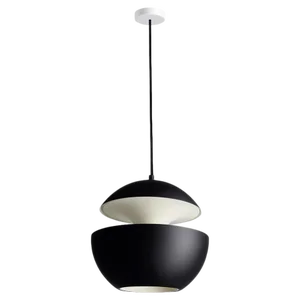 Here Comes the Sun Large Black and White Pendant Lamp by Bertrand Balas
