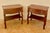 Charming pair of Spanish bedside tables dating from the mid-20th century. Crafted in wood, each table features a spacious...