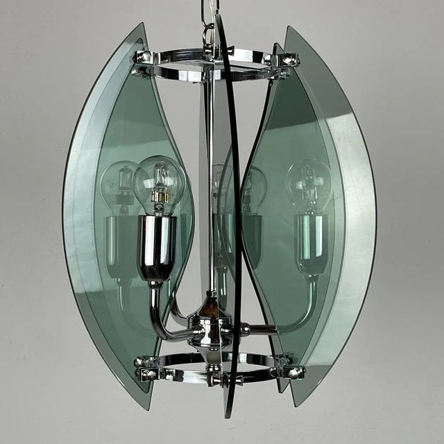 Mid-Century Gray Pendant Lamp from Veca, Italy, 1980s For Sale - Image 9 of 13