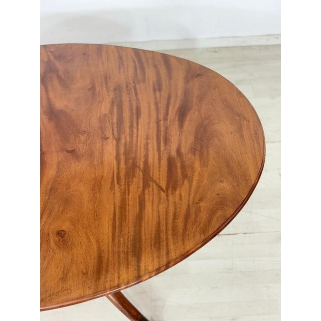 Mahogany Dining Table with Brass Legs For Sale - Image 5 of 12