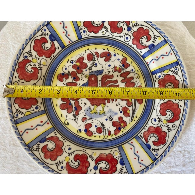 Set of 6 Vintage Sur La Table Rooster Dinner Plates For Sale - Image 9 of 10
