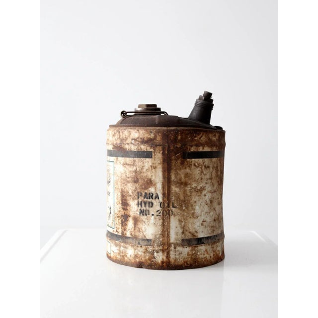 Vintage Smith Oil 5 Gallon Can For Sale - Image 4 of 7