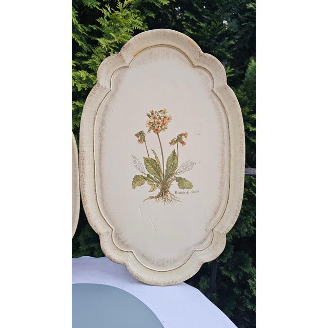 Wooden tray, Florentine style, 1960s–70s, dimensions: larger – height 2 cm, width 57.5 cm, depth 37.5 cm; smaller – height...