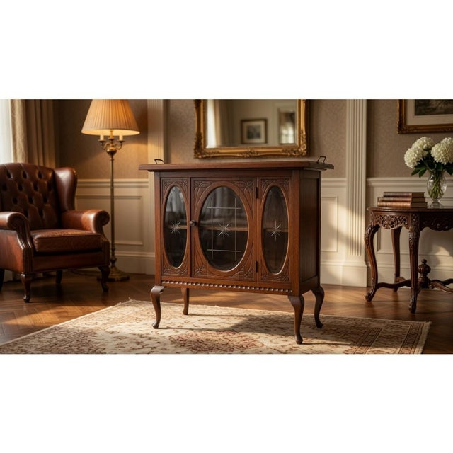 Antique Bar in Oak, Western Europe, 1910 For Sale - Image 12 of 12