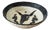 Contemporary Burnt Thistle Ceramic "Skull and Snakes in the Desert" Large Ceramic Serving Bowl For Sale