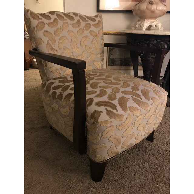 Art Deco Modern Hickory Chair Company Hollywood Accent Chair For Sale - Image 3 of 10