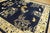 1880s Blue Navy Open Field Chinoiserie Pattern Antique Chinese Peking Rug For Sale - Image 4 of 12