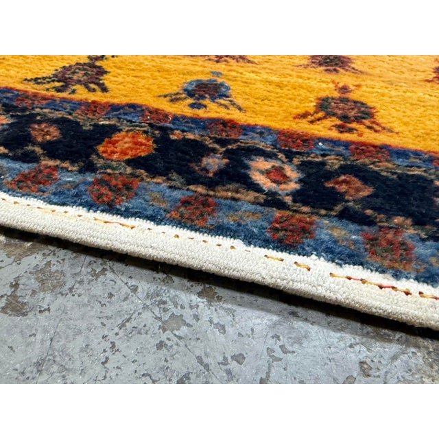 Late 20th Century 3ft 5in × 9ft 5in Hand-Knotted Wool Tribal Runner Rug, Vintage For Sale - Image 5 of 12