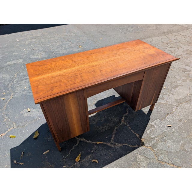 Mid Century Modern Walnut Writing Desk by Lane, C1960s For Sale - Image 11 of 12