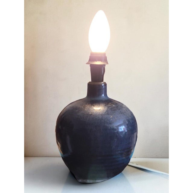 Stoneware Lamp Hurtault, Puisaye, 1990s For Sale - Image 4 of 8