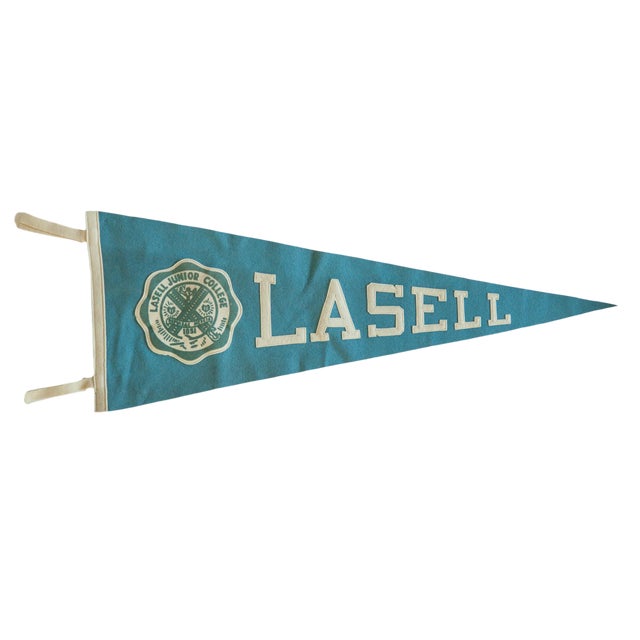 Vintage Lasell Junior College Felt Flag Pennant Chairish