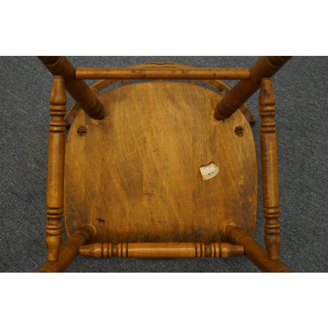 Tell City Furniture Colonial Style Hard Rock Maple Spindle Side Chair