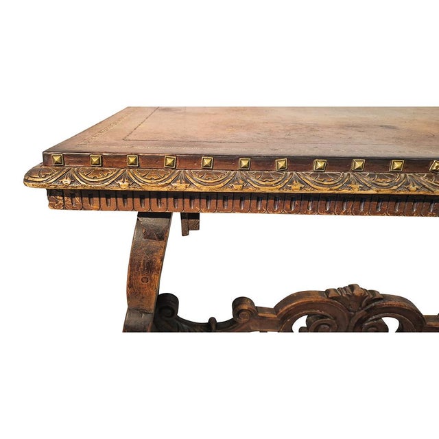 Antique Writing Table, 1980s For Sale - Image 4 of 8