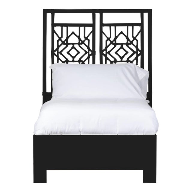 Tulum Platform Bed Twin, Black For Sale