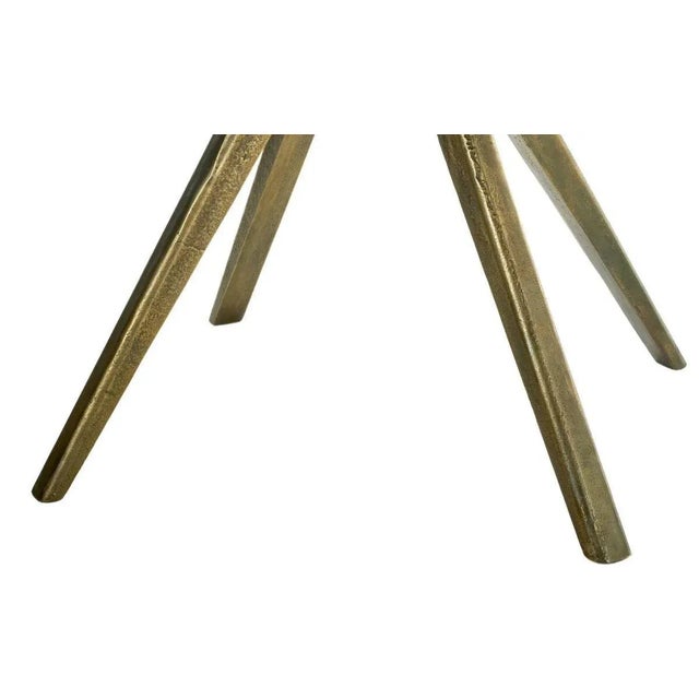 Modern Brass-Plated Circle Table by Pols Potten Studio For Sale - Image 3 of 5