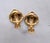 Vintage Signed Givenchy Modernist Goldtone Clip Earrings-2 Pieces For Sale In Philadelphia - Image 6 of 8