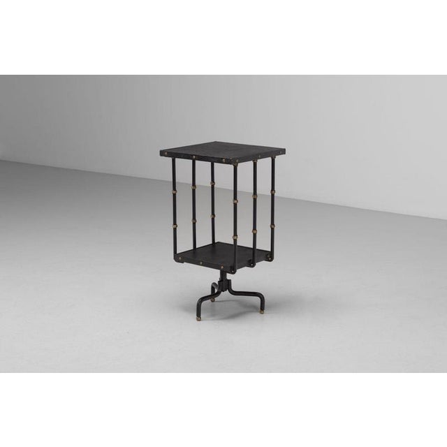 Revolving Side Table by Jacques Adnet, France, 1950s For Sale - Image 6 of 18