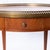 Mid 20th Century Round Table With Brass Gallery and Brass Top Feet For Sale - Image 4 of 10
