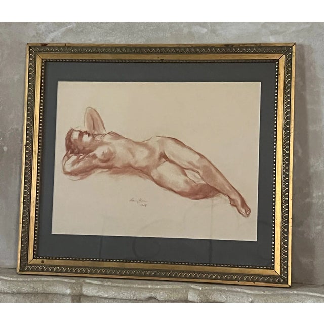 Drawing/Sketching Materials Harry Rosin Nude Pastel, C. 1948 For Sale - Image 7 of 14