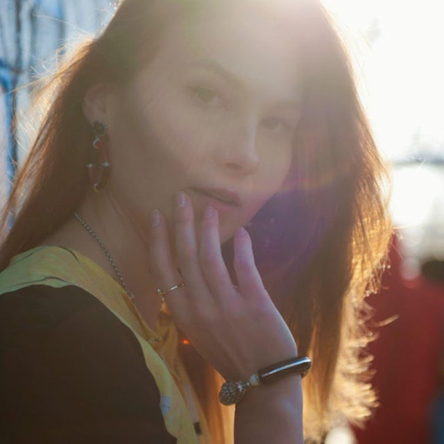 Miriam Salat Resin & White Topaz Hoop Classic Chic Vintage Earrings For Sale - Image 18 of 18