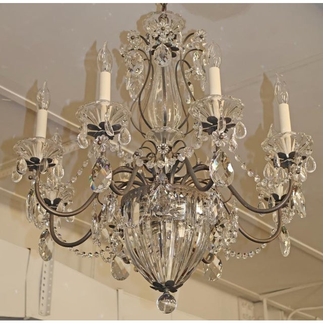 Schonbek Bagatelle 10 Light 1260-211 Crystal Chandelier 29 X 26.5 X 26.5 For Sale - Image 4 of 16