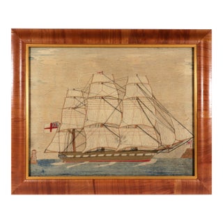 British Sailor’s Woolwork of a British Clipper Ship For Sale