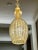 Mid-Century Modern Barovier Gold Bubbles Murano Glass Pendant Light For Sale - Image 3 of 12